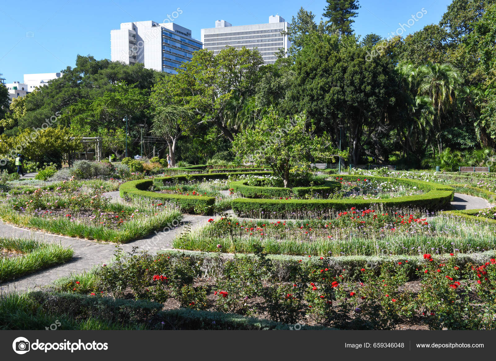 Company's garden at Cape Town on South Africa